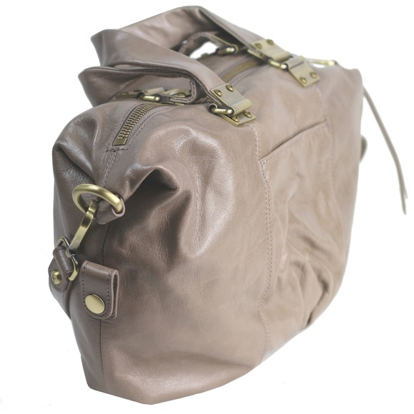 HOBO DERBY Leather Crossbody Convertible Bag ASH - Picture 4 of 8